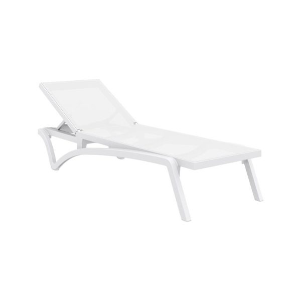 Pacific Sun Lounger White White