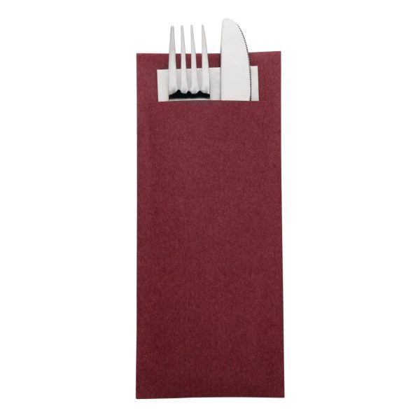 gk915 burgundy w cutlery pouch